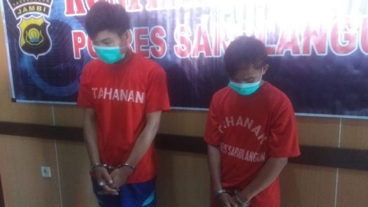 Polres Sarolangun Tangkap Dua Pelaku Illegal Drilling Positif Narkoba