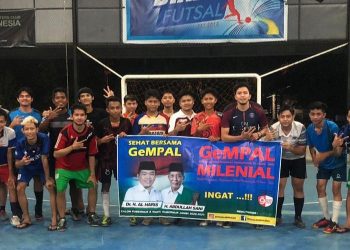 Putra Al Haris Ikuti Fun Futsal GeMPAL Bersama Milenial Kota Jambi