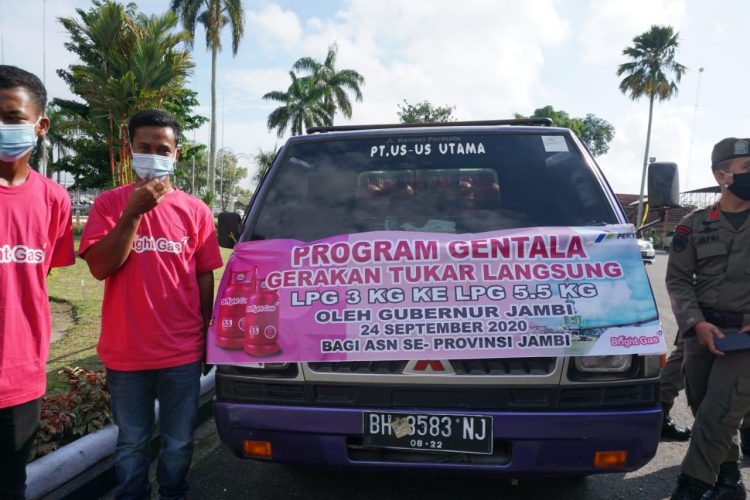 Atasi Kelangkaan, ASN Jambi Diwajibkan Tukar Gas Melon ke  Gas Pink 5,5 kg