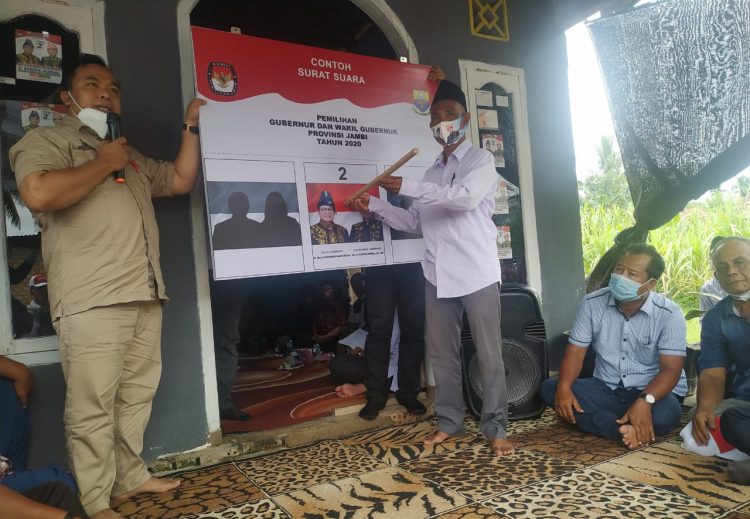Simulasi, Masyarakat Muaro Bulian Tak Sabar Mau Coblos Fachrori-Syafril