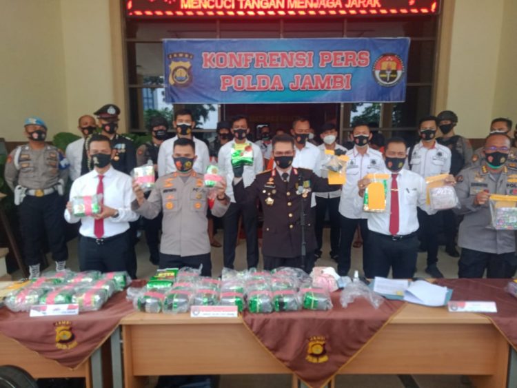 Polda Jambi Amankan 31 Kilogram Sabu