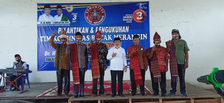 Komunitas Batak Merangin nyatakan dukungan untuk Haris-Sani di Pilgub mendatang, Rabu (28/10). FOTO: IST