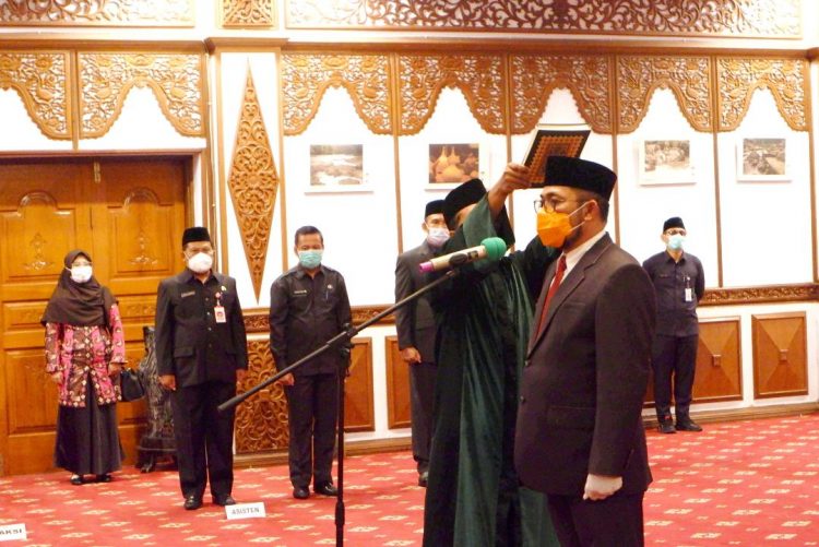 Ardy Daud Lantik Sudirman Sebagai Sekda Provinsi Jambi