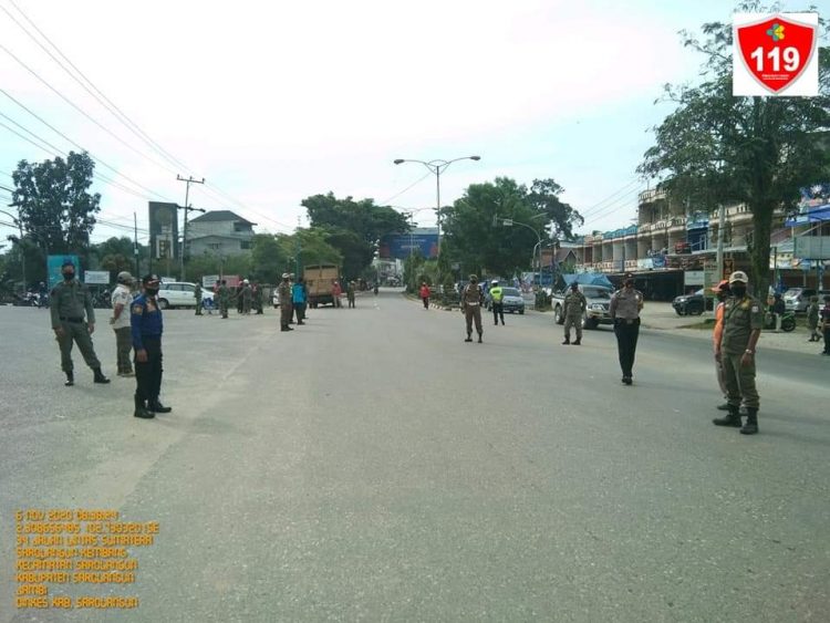 Razia Masker di Sarolangun. FOTO: IST