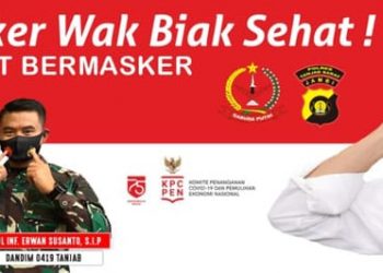 Cegah Covid-19, Pemkab Tanjabbar  Siapkan Spanduk Prokes di Lokasi Wisata