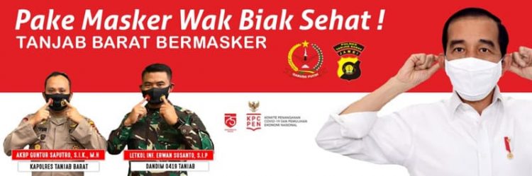 Cegah Covid-19, Pemkab Tanjabbar  Siapkan Spanduk Prokes di Lokasi Wisata