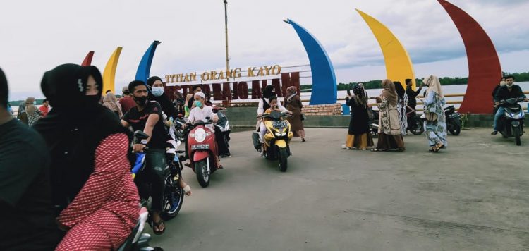 Cegah Penyebaran Covid-19, Titian Orang Kayo Kualatungkal Ditutup