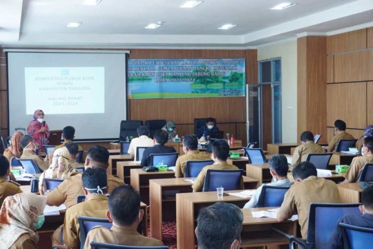 Susun Perencanaan Kajian KLHS RPJMD Tahun 2021-2026, Pemkab Tanjabbar Gelar  Konsultasi Publik