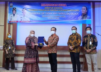 Bupati Muaro Jambi Terima kunjungan Kerja Dirjen Kependudukan & Pencatatan Sipil Kemendagri RI