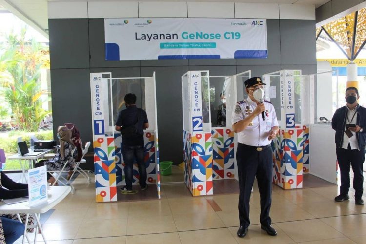 Kadishub Jambi Apresiasi Penggunaan Tes GeNose C19 di Bandara Sultan Thaha