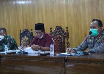 Pemkab Gelar Rapat Koordinasi Bahas Tanjabbar  Zona Merah C-19