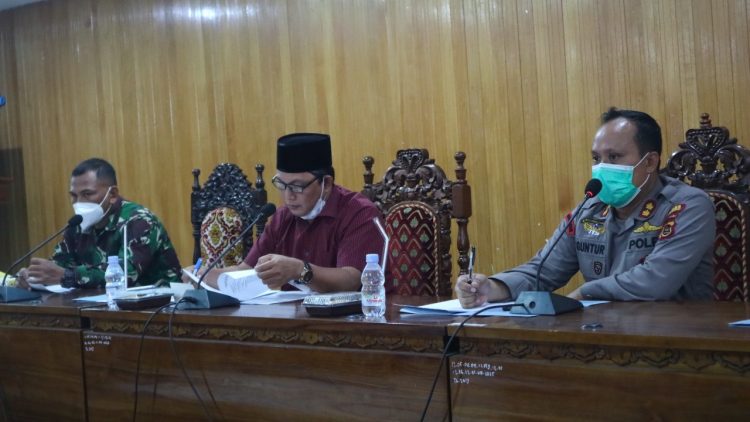 Pemkab Gelar Rapat Koordinasi Bahas Tanjabbar  Zona Merah C-19