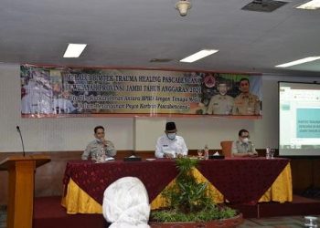 Sekdaprov Jambi Buka Bimtek Trauma Healing Pasca Bencana
