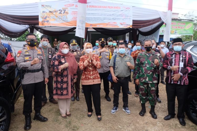 Bupati Muaro Jambi dan PJ Gubernur Jambi Tinjau Pelaksanaan PSU