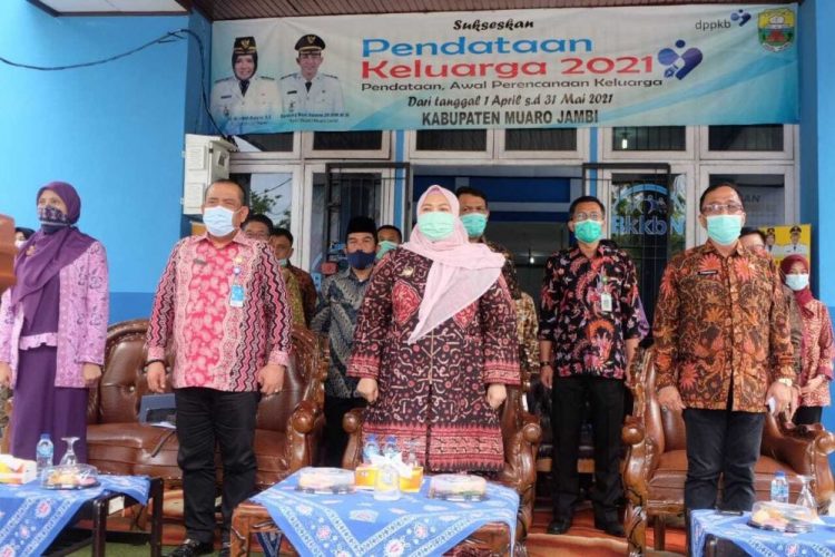 Bupati Muaro Jambi Hadiri Launching Pendataan BKKBN