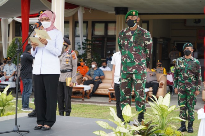 Hari Nur Cahya Pimpin Apel Gerakan Pasukan Operasi Ketupat