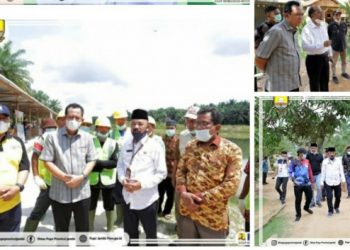 Kadis PUPR dan Wabup Muarojambi Tinjau Jalan Rusak di Sungai Bahar
