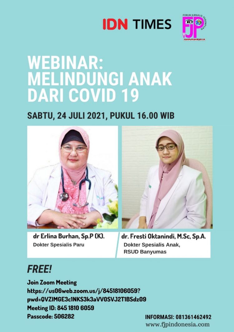 Webinar FJPI: Ini Cara Lindungi Anak dari Varian Baru Covid-19