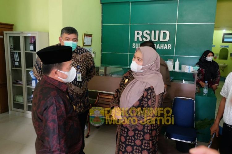 Masnah Dampingi Gubernur Kunjungi RSUD Sungai Bahar