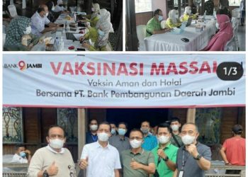 Bank Jambi Gelar Vaksin Gratis Bagi Warga Seberang Kota