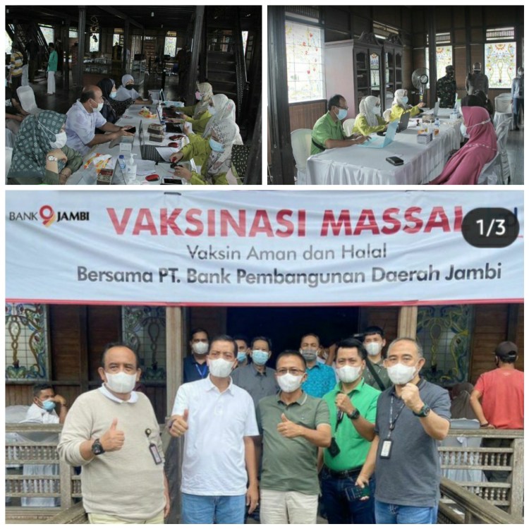 Bank Jambi Gelar Vaksin Gratis Bagi Warga Seberang Kota