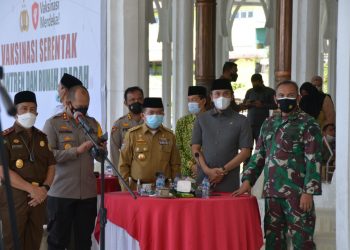 Urutan Enam Nasional, Al Haris Kejar Persentase Vaksinasi  Lindungi Warga