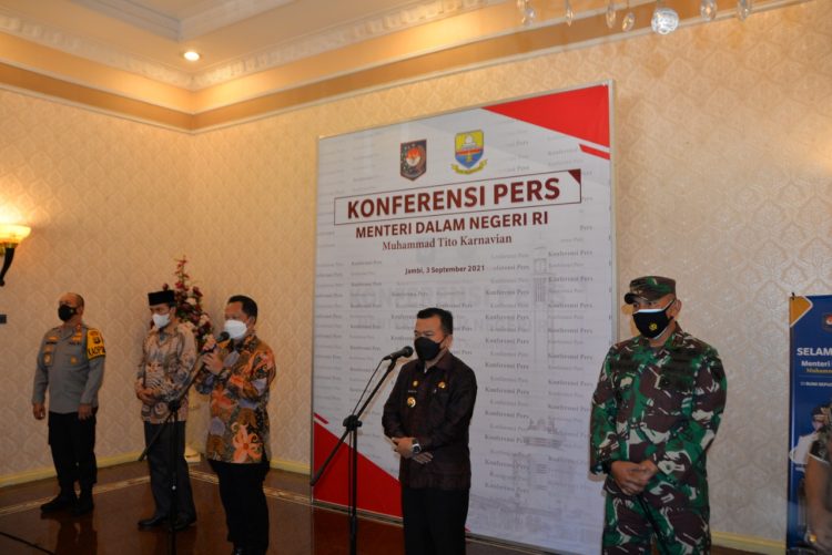 Al Haris Mendapat Apresiasi dari Mendagri atas Penanganan Covid-19 di Jambi