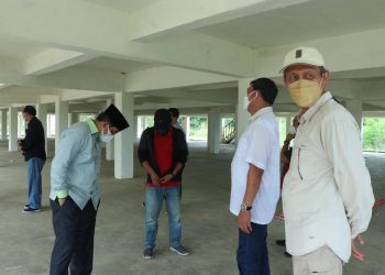 Bupati dan Wakil Bupati Tanjabbar Kunker Kecamatan Merlung Tinjau Balai Adat