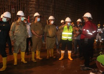 Dukung Pembangunan  PLTA Batang Merangin, Al Haris Tinjau Lokasi Terowongan Air