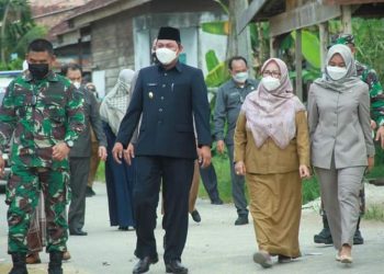 Wabub Hairan Tinjauan Kegiatan Vaksinasi di Tebing Tinggi