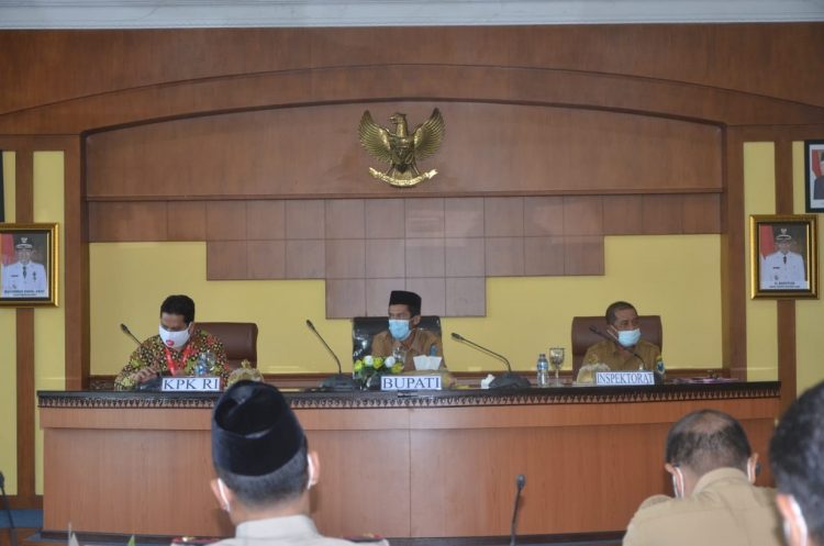 Bupati Batanghari Hadiri Rakor dan Monitoring KPK
