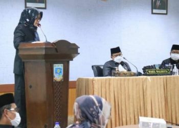 Paripurna DPRD Kota Atas Evaluasi Ranperda Perubahan APBD Tahun 2021