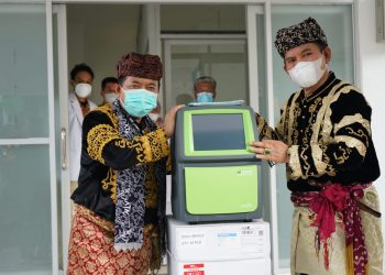 Al Haris Serahkan PCR ke RSUD Mayjen A Thalib