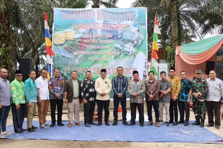 Pabrik Kelapa Sawit PT Semesta Tenera Diresmikan Bupati Tanjabbar
