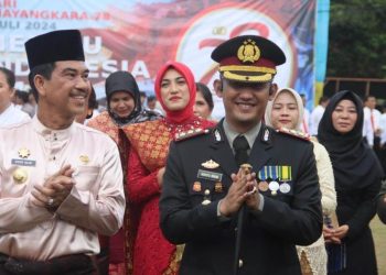 Pj Bupati Raden Najmi Hadiri HUT Bhayangkara ke-78