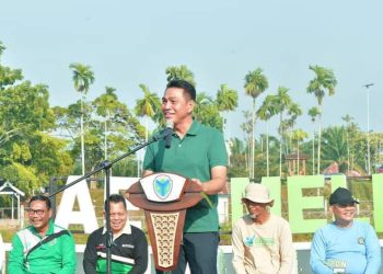 Bupati Batanghari Melakukan Senam Bersama dan Sosialisasi Kebijakan dan Tata Cara Seleksi PPPK