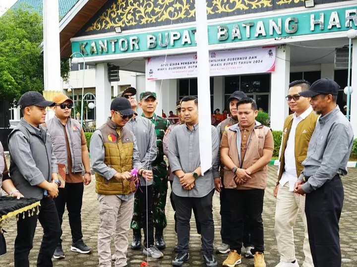 Sekda Batanghari Hadiri Apel Siaga Pengawasan Pilkada Serentak