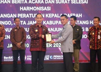 Pjs. Bupati Tanjung Jabung Barat Dukung Penuh Harmonisasi Peraturan Daerah