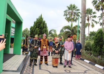 Pj Wali Kota Bersama LAM Kota Jambi Sambut Silaturahmi Adat Bengkulu Tengah