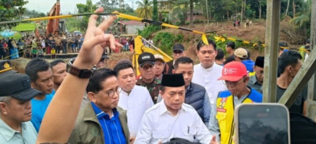 Gubernur Jambi Tinjau Jalan Lintas Sumatera yang Putus di Bungo, Jembatan Bailey Ditargetkan Selesai Minggu