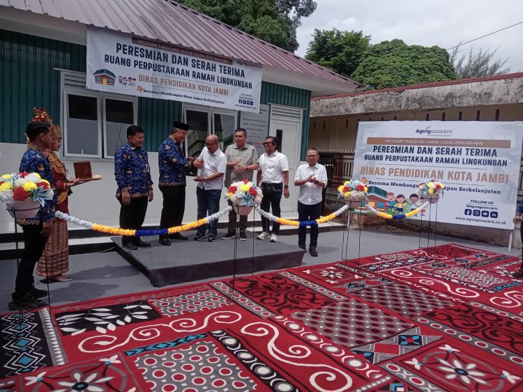 Agung Concern Resmikan Perpustakaan Ramah Lingkungan di Dinas Pendidikan Kota Jambi