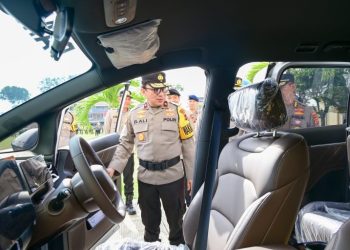 Perkuat Pelayanan dan Respons Cepat 110, Biro Logistik Serahkan Kendaraan Dinas Pamapta kepada Polresta Jambi