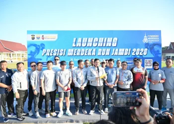 Polda Jambi Launching Presisi Merdeka Run Jambi 2026, Wujudkan Semangat “Satu Langkah, Sejuta Perubahan”