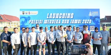 Polda Jambi Launching Presisi Merdeka Run Jambi 2026, Wujudkan Semangat “Satu Langkah, Sejuta Perubahan”